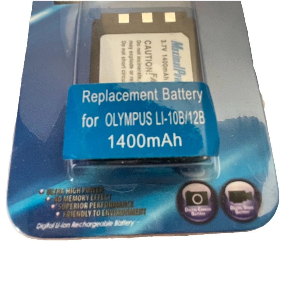 MaximalPower 相机 摄像机 可充电电池 奥林巴斯 LI-10B LI-12B 1400mAh — 第 2/4 张图片