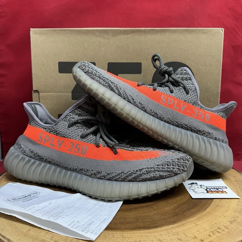 ADIDAS YEEZY BOOST 350 V2 KANYE WEST ACCIAIO GRIGIO BELUGA ZEBRA STATICA BB1826 9 5 2