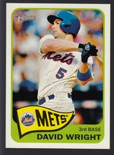 2014 MLB Topps Heritage Action Photo Variation Parallel #284 David Wright Mets
