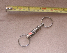 Farm Bureau Ins Insurance Key Ring USA Made 1950's 60's Quality Pop Off Style