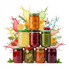 Bocal 520 ml Marmelade Konfit&uuml;re Sloe + Deckel FI 82 8 St&uuml;ck