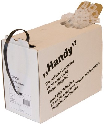 smartboxpro PP Umreifungs Set ''Handy'' (L)600 m x (B)12 x (H)0,55 mm schwarz