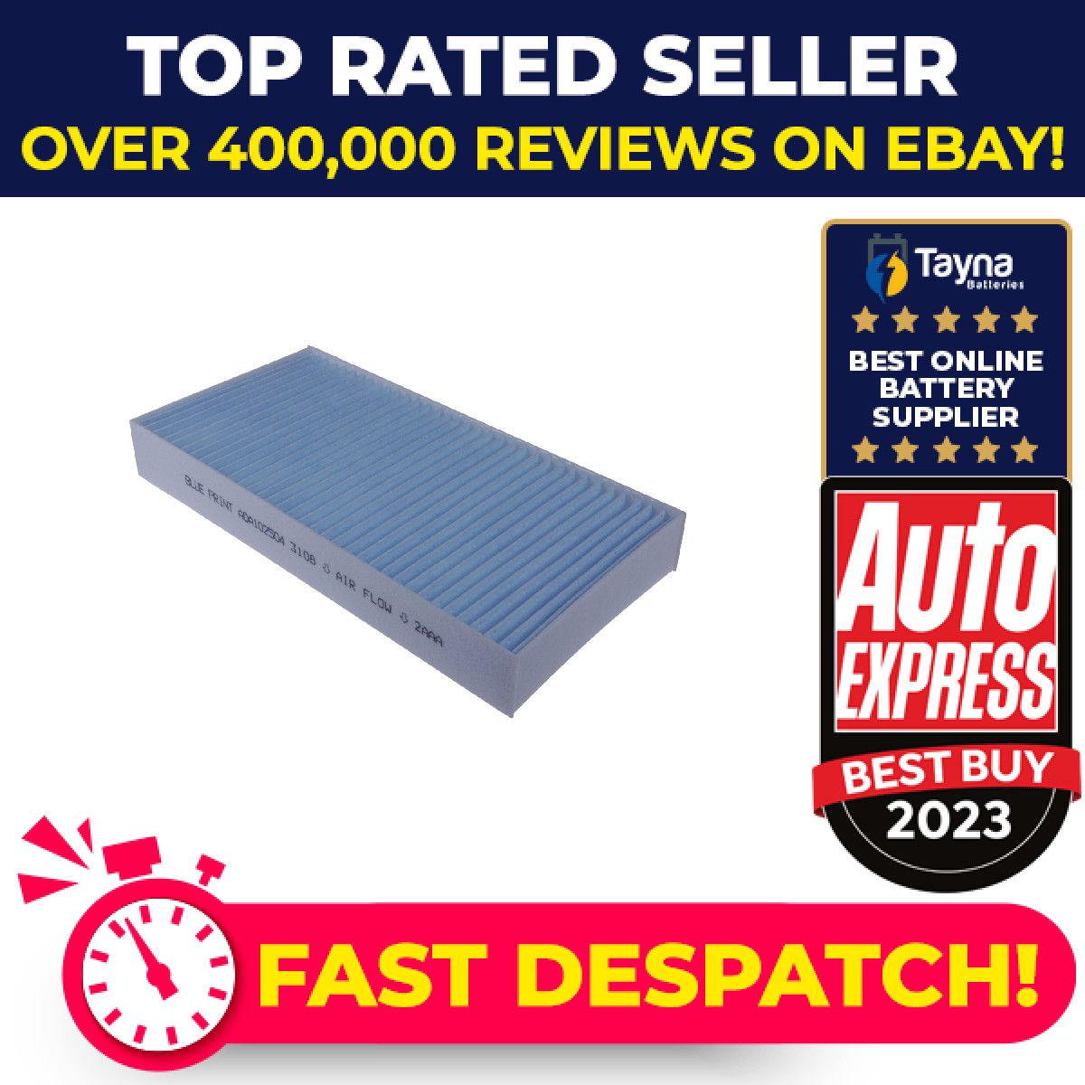 Pollen / Cabin Filter fits CHRYSLER PT CRUISER 2.4 00 to 10 EDZ Blue Print New