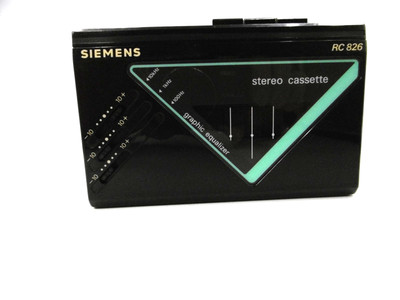 Siemens Walkman RC 826 Stereo Cassette Player mit Graphic Equalizer Vintage