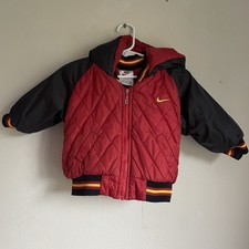 Rare Vintage 90s Nike Puffer Jacket Toddler Size 18 Months Back Center Swoosh