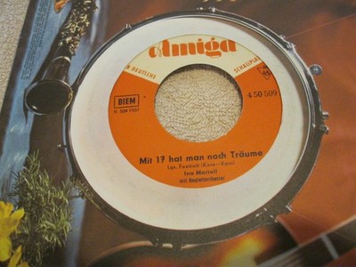 7'' Single Ina Martell Mit 17 hat man noch Träume Vinyl Amiga DDR 4 50 509