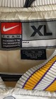 Vintage 90s Nike Lakers Satin Bomber Jacket Snap Front Made in Korea Sz XL — photo 3