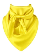 Yellow Wild Rag Large Scarf 23x23" Western Accessory Cowgirl or Cowboy