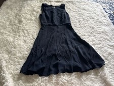 Vintage Gianni Versace Couture 100% Silk Black Chiffon Fit and Flare Mini Dress