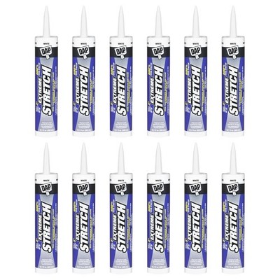 DAP 18715 12 Pack 10.1 oz. Extreme Stretch Crackproof Elastomeric Sealant