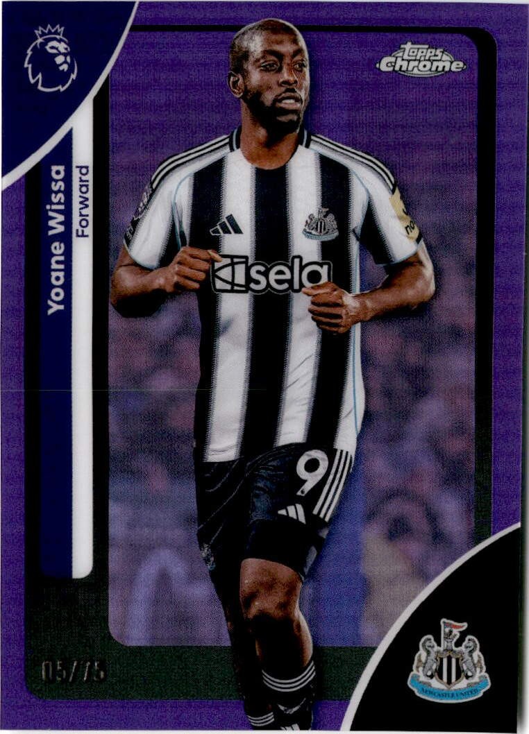 2025-26 Topps Chrome Premier League #141 Yoane Wissa Purple /75