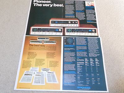 Pioneer QUAD Receiver Ad, QX-949, QX-747, QX-646, Articles, Info,Specs,4 pg,1973