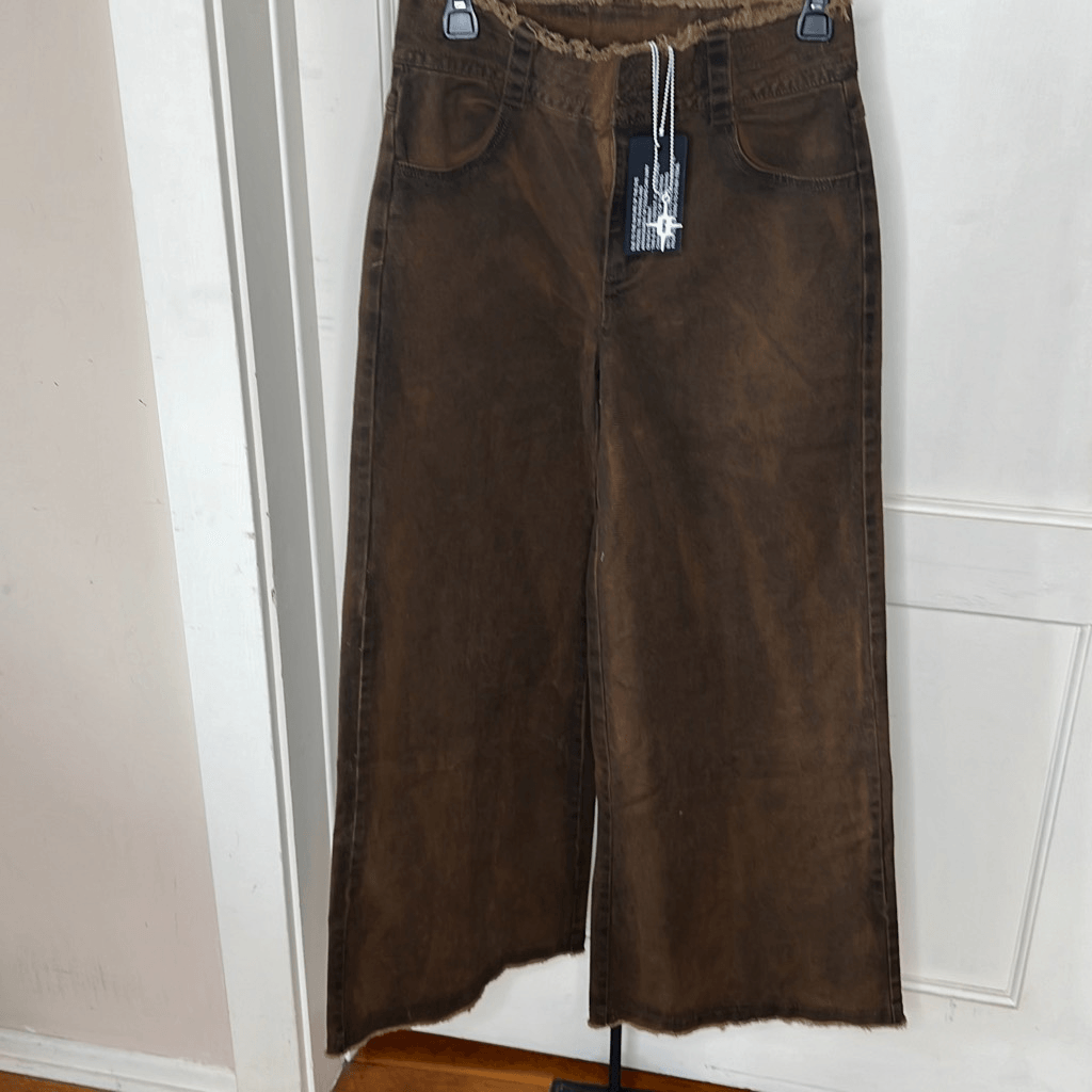 ★OY★LOOSE BAGGY PANTS - WASHED BROWN★正規品/韓国直送料込 Dolls Kill Darker Waves FADER OVERSIZED BAGGY PANTS Brown
