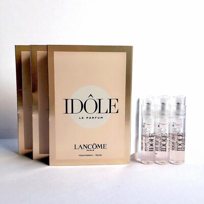 Lot of 3 Lancome IDOLE Le Parfum Perfume Sample Spray Vial 0.04oz / 1.2mL each