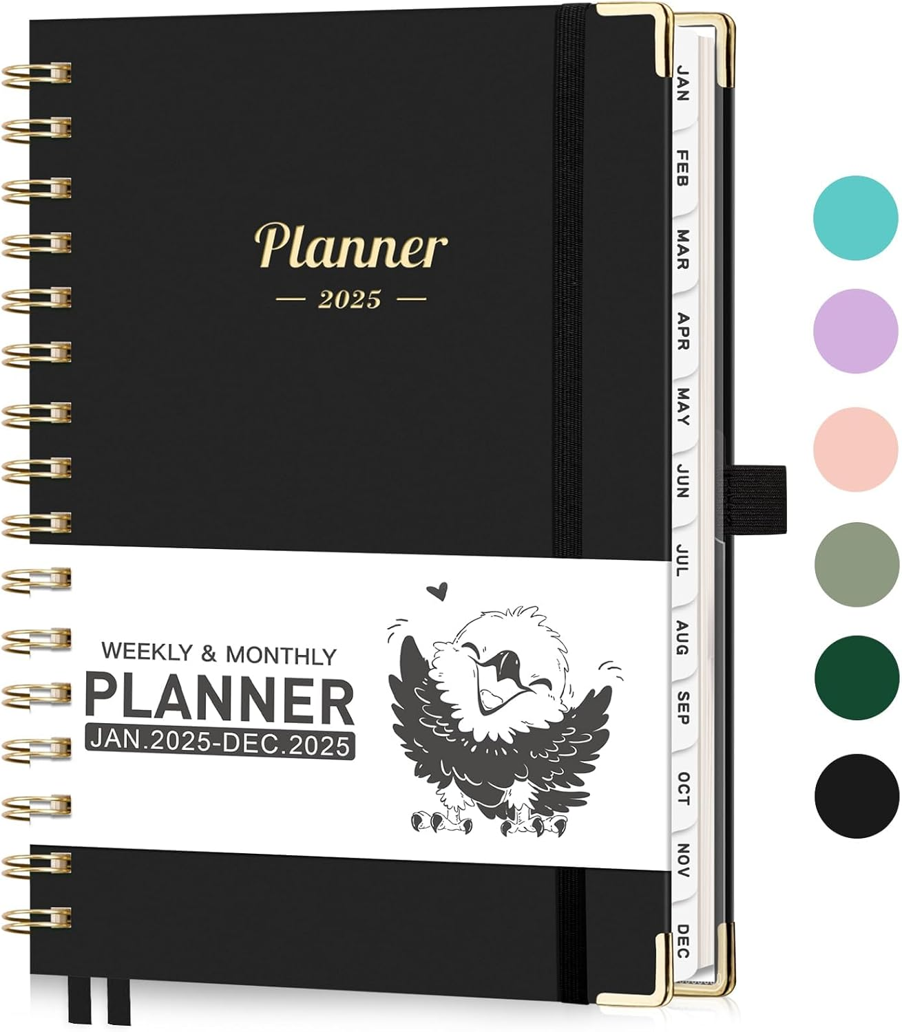 2025 Planner, Weekly and Monthly Calendar Planner 2025 (Jan 2025 - Dec 2025), Ha