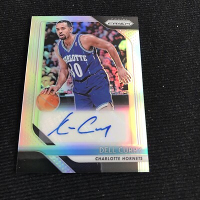 2018-19 Prizm Dell Curry Signatures Silver Prizm Autograph Auto #S