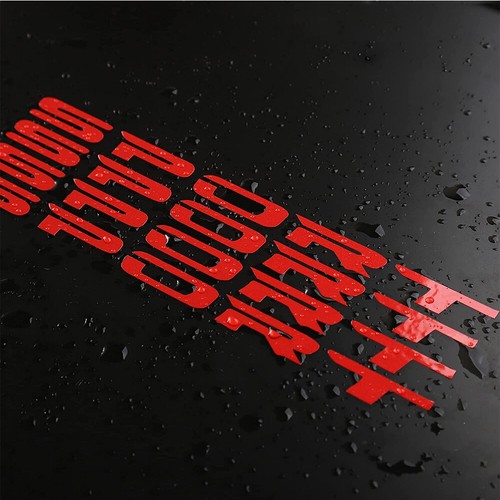4x Red Universal SPORT Racing Car Wheel Rim Vinyl Decal Stickers Accessories - Picture 3 of 9