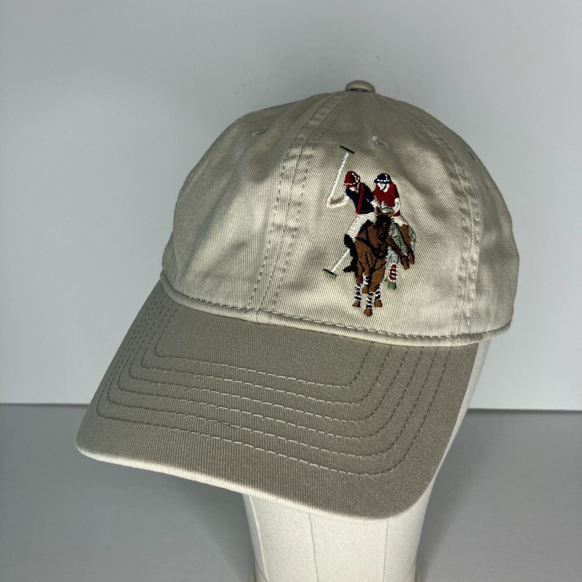 U.S. Polo Assn. Embroidered Polo Players Beige Adjustable  display picture 1