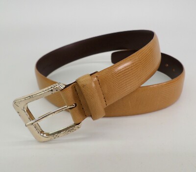 Liz Claiborne Italian Calf Leather Belt Large 32 Lizard  display picture 3