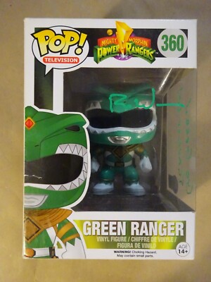 Signed Ron Wasserman Autographed Power Rangers Green #360 Funko Pop BAS COA