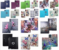 iPad 2 3 4 Mini Air Pro 360 Rotating Smart Cover with Stand / Auto Sleep Wake up