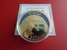 *Liberia 10 Dollars 2001 PP * Schweden /ca.40mm (Schub89)