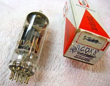 6DX8/ECL84 SYLVANIA (USA) TESTS STRONG w/SENCORE CHECKER, BOXED, VINTAGE