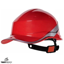 Delta Plus Red Baseball Diamond V Hard Hat Helmets Bump Cap Construction PPE