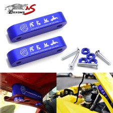 Jdm Aluminum Billet Hood Vent Spacer Riser Kit For Honda Civic Acura Blue