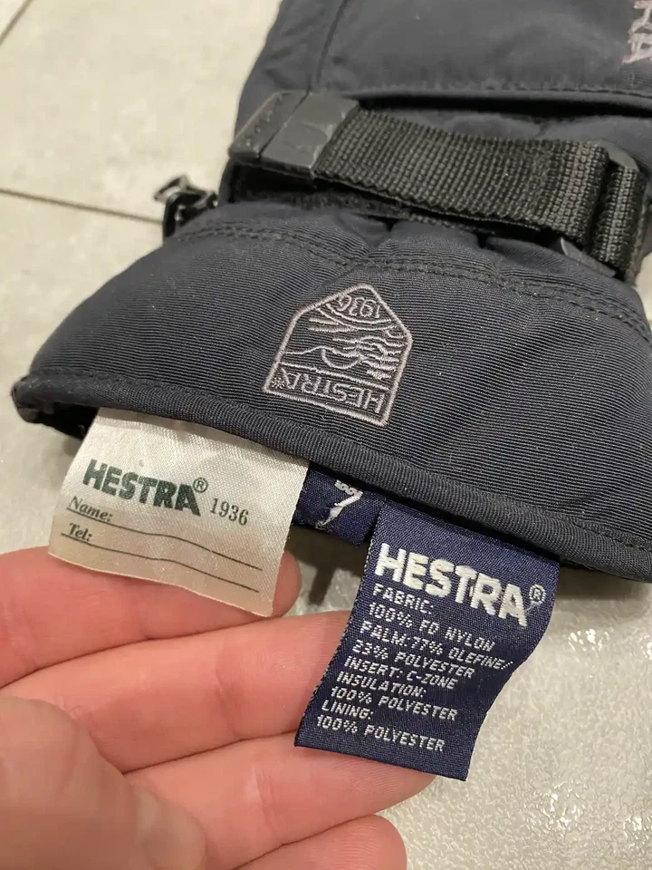 Auténticos guantes de esquí Hestra Suecia para hombre talla 7 Foto 3 de 4