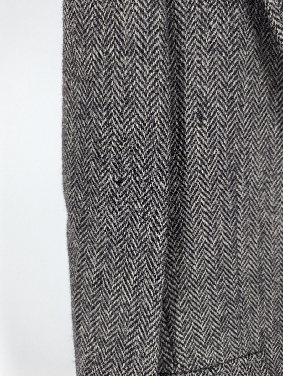 Harris Tweed Herringbone Vintage 60s 70s Mod Scottish Woven Jacket