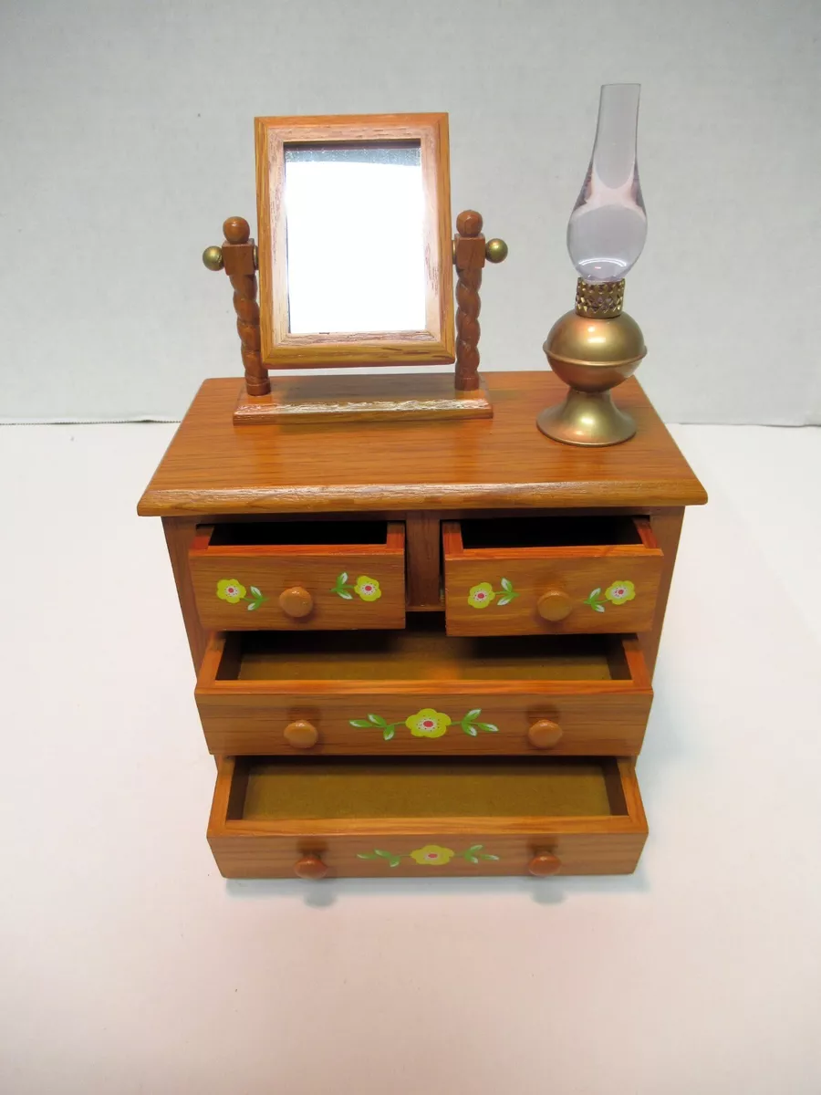 VINTAGE 2000 AMERICAN GIRLS ANGELINA BALLERINA DRESSER MIRROR LAMP SET IN BOX