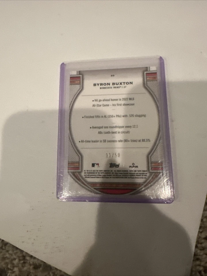2023 Topps Tribute - Purple #53 Byron Buxton /50 - Image 2 of 2