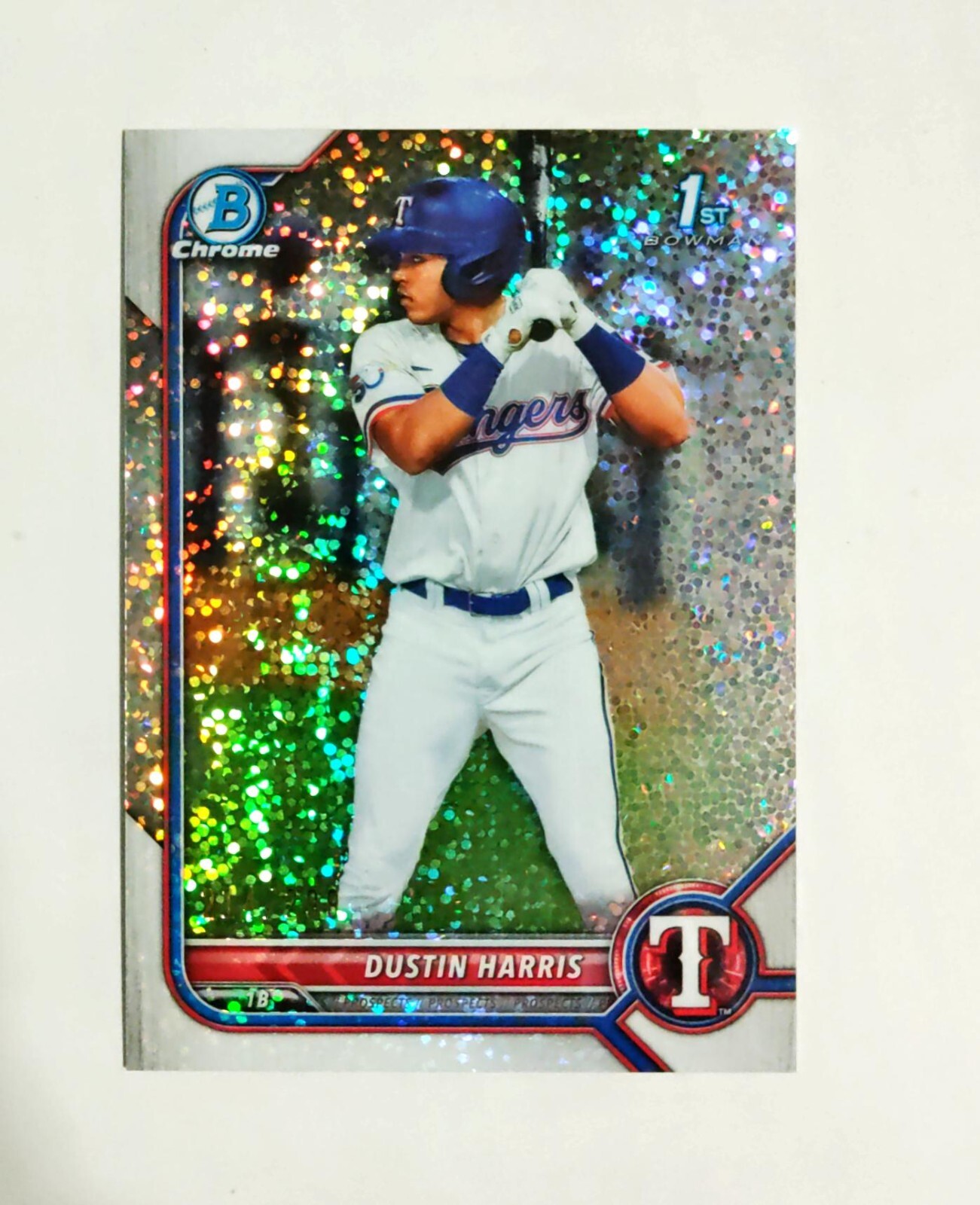 Dustin Harris 2022 Bowman Chrome RC #BCP-119 SPECKLE REFRACTOR 214/299 RC z71
