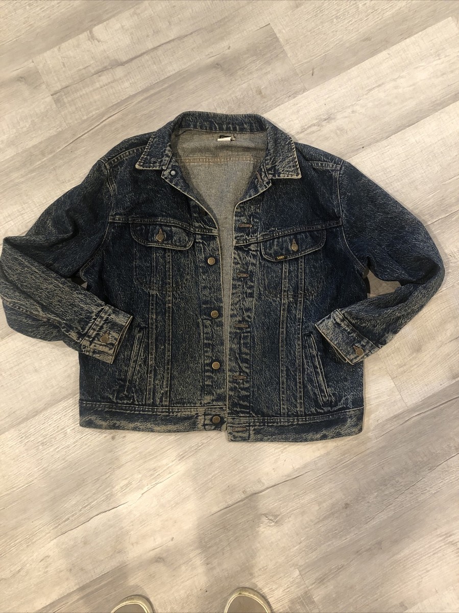 Lee Riders Vintage Denim Jacket L Men's Faded Blue Stone