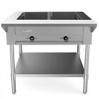Prepline Est30-2O, 32" Two Well Electric Hot Food Steam Table with Undershelf