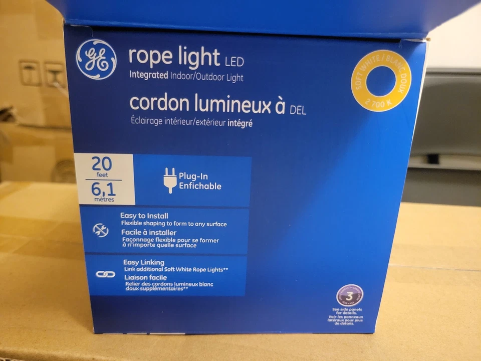 ge rope lights led soft white integrated indoor/outdoor light  - Image 2 of 4