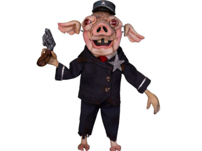 Mr. Snuggles Puppet Prop Spiral From The Book Of Saw