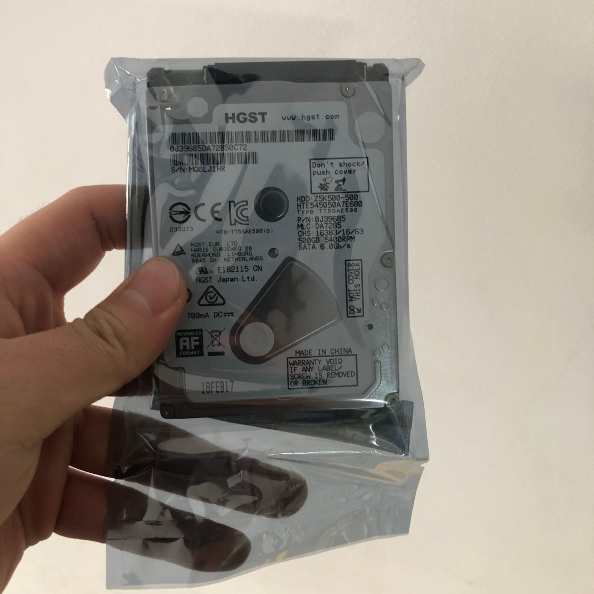 HGST 500GB HTE545050A7E680 5400RPM SATA 600 Mbps 2.5