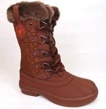 NEW! CAMEL CROWN Women's Snow Boots Winter Mid-Calf Lined Size 6.0 Med, Coffee