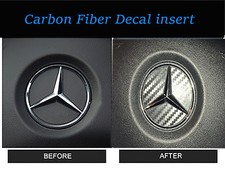 2 Steering Wheel Center Logo Carbon Fiber Insert Sticker Formercedes 2015-2020 2 Steering Wheel Center Logo Carbon Fiber Insert Sticker Formercedes 2015-2020