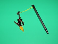 New 3DS XL Retractable Stylus Cat on Broom Charm - Stylus  Charm for DS System