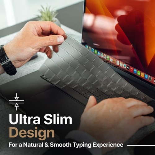 MacBook Pro 14 inch Keyboard cover PLUS screen cleaner cloth - Picture 2 of 11