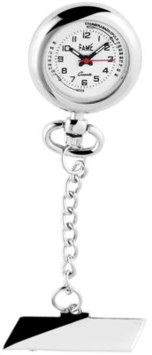 Fame Krankenschwesteruhr Schwesternuhr Kitteluhr Pflegeuhr Pulsskala Tachymeter