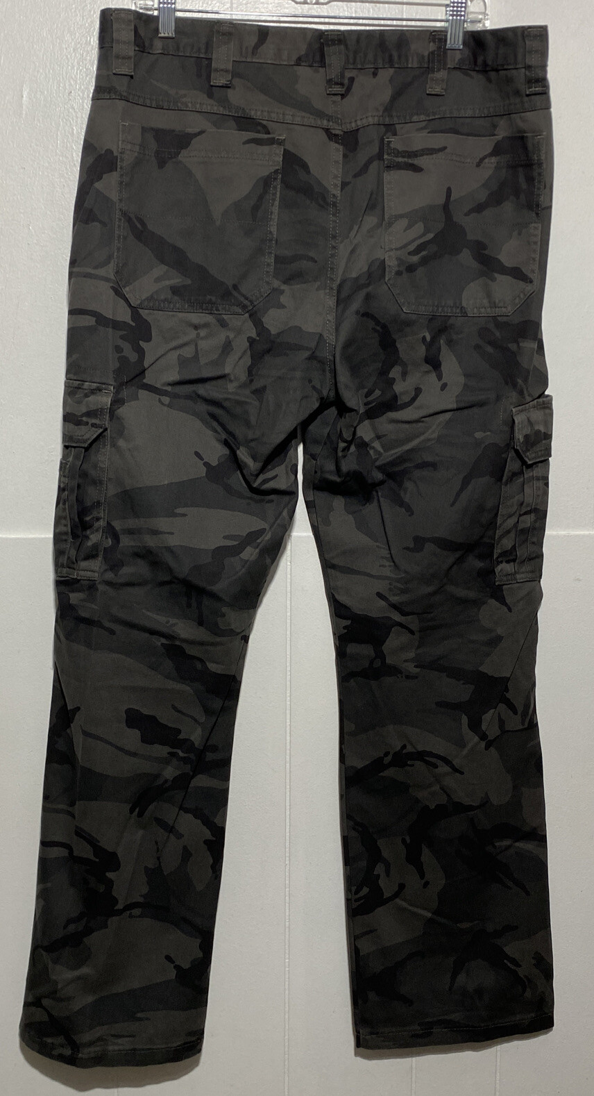 Wrangler Pants Mens Size 36X32 Gray Camouflage Cargo Pocket Work Casual thumbnail 6