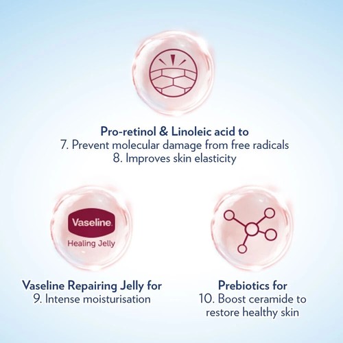 6 x Vaseline Healthy Skin Bright Perfect YouthE Reduce Fine Lines Lotion 100ml - Picture 3 of 6