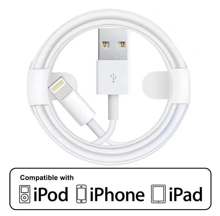 Pack of 10 iPhone Fast Charger Cable Lead For 6 7 8 X XS XR 11 12 13 14 Pro Max - Image 2 of 4