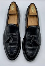 ALLEN EDMONDS BROOKWOOD TASSEL LOAFERS Black Leather Men  s Sz 11.5 A