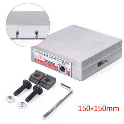 USA 6 x 6 Fine Pole Permanent Magnetic Chuck Machining Workholding Machine!