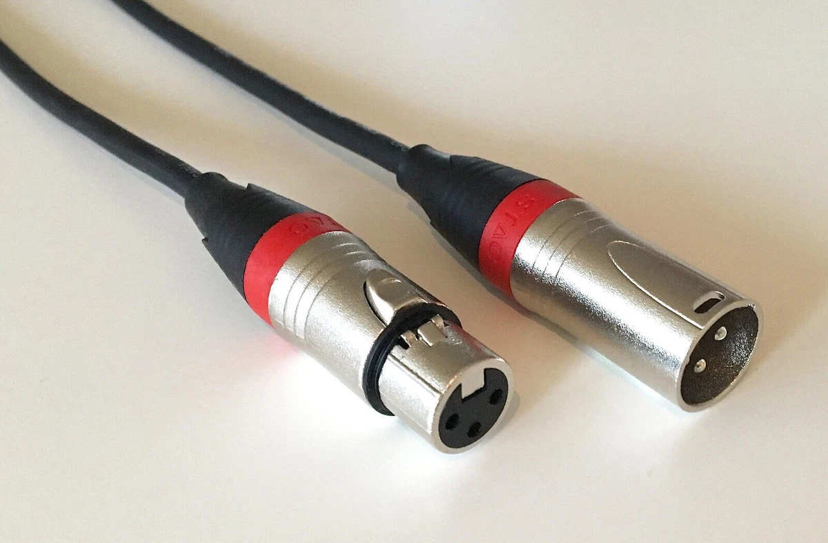 Oiyagai 5 Pairs 3 Pin XLR Male and Female Microphone Cable Male Audio Female 10 Pack